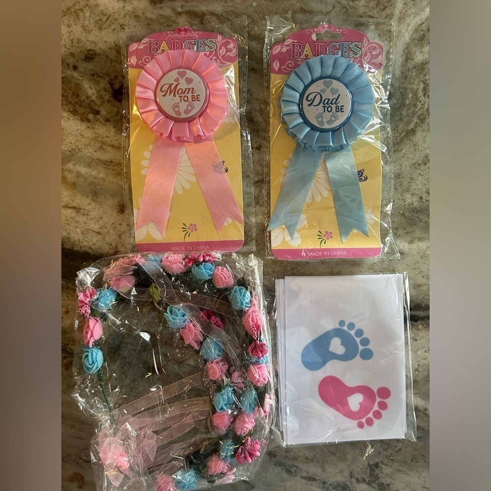 Baby Shower Decor Set of‎ 4 NWT